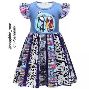 The Nightmare Before Christmas Blue & Purple Girls' Costume Dress - Brand: